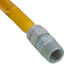 1/2" ID (5/8" OD) ProCoat Coated Stainless Steel Gas Connector w/ 3/4" MIP Fittings (24" Length)