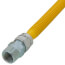 1/2" ID (5/8" OD) ProCoat Coated Stainless Steel Gas Connector w/ 3/4" MIP Fittings (24" Length)