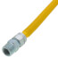 1/2" ID (5/8" OD) ProCoat Coated Stainless Steel Gas Connector w/ 3/4" MIP Fittings (36" Length)
