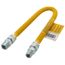 1/2" ID (5/8" OD) ProCoat Coated Stainless Steel Gas Connector w/ 3/4" x 1/2" MIP Fittings (24" Length)