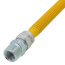1/2" ID (5/8" OD) ProCoat Coated Stainless Steel Gas Connector w/ 3/4" x 1/2" MIP Fittings (36" Length)