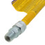 1/2" ID (5/8" OD) ProCoat Coated Stainless Steel Gas Connector w/ 3/4" x 1/2" MIP Fittings (36" Length)