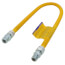 1/2" ID (5/8" OD) ProCoat Coated Stainless Steel Gas Connector w/ 3/4" x 1/2" MIP Fittings (36" Length)