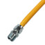 1/2" ID (5/8" OD) ProCoat Coated Stainless Steel Gas Connector w/ 3/4" x 1/2" MIP Fittings (72" Length)