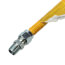 1/2" ID (5/8" OD) ProCoat Coated Stainless Steel Gas Connector w/ 3/4" x 1/2" MIP Fittings (72" Length)