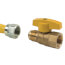 1/2" ID (5/8" OD) Gas Connector w/ 3/4" MIP x 1/2" FIP Fitting, 3/4" FIP Ball Valve (36" Length)