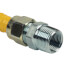 1/2" ID (5/8" OD) Gas Connector w/ 3/4" MIP x 1/2" FIP Fitting, 3/4" FIP Ball Valve (36" Length)