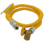 1/2" ID (5/8" OD) ProCoat SS Gas Connector w/ 3/4" MIP Fittings x 3/4" FIP Angle Ball Valve (48" Length)