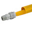 1/2" (5/8" OD) ID ProCoat Stainless Steel Gas Connector w/ 1/2" MIP (12" Length)