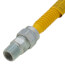 1/2" (5/8" OD) ID ProCoat Stainless Steel Gas Connector w/ 1/2" MIP (18" Length)