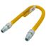1/2" (5/8" OD) ID ProCoat Stainless Steel Gas Connector w/ 1/2" MIP (24" Length)