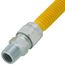 1/2" (5/8" OD) ID ProCoat Stainless Steel Gas Connector w/ 1/2" MIP (24" Length)