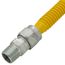 1/2" ID (5/8" OD) ProCoat Coated Stainless Steel Gas Connector w/ 1/2" MIP Fittings (48" Length)