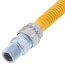 1/2" (5/8" OD) ID ProCoat Stainless Steel Gas Connector w/ 1/2" MIP (60" Length)