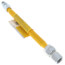 1/2" ID ProCoat Stainless Steel Gas Connector w/ 1/2" FIP x MIP, 3/8" FIP Tap (12" Length)