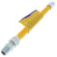 1/2" ID ProCoat Stainless Steel Gas Connector w/ 1/2" FIP x MIP, 3/8" FIP Tap (12" Length)