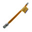 1/2" ID ProCoat Stainless Steel Gas Connector w/ 1/2" FIP x MIP, 3/8" FIP Tap (18" Length)