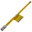 1/2" ID ProCoat Stainless Steel Gas Connector w/ 1/2" FIP x MIP, 3/8" FIP Tap (24" Length)
