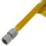 1/2" ID ProCoat Stainless Steel Gas Connector w/ 1/2" FIP x MIP, 3/8" FIP Tap (24" Length)