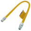 1/2" ID ProCoat Stainless Steel Gas Connector w/ 1/2" FIP x MIP, 3/8" FIP Tap (36" Length)