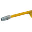 3/8" ID ProCoat SS Gas Connector w/ 1/2" MIP (3/8" FIP Tap) x 1/2" FIP Gas Ball Valve (36" Length)