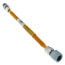 1/4" ID (3/8" OD) ProCoat SS Gas Connector w/ 1/2" FIP x 1/2" MIP (3/8" FIP Tap) (12" Length)