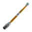 1/4" ID (3/8" OD) ProCoat SS Gas Connector w/ 1/2" FIP x 1/2" MIP (3/8" FIP Tap) (12" Length)