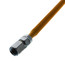 1/4" ID (3/8" OD) ProCoat Stainless Steel Gas Connector w/ 1/2" FIP x 1/2" FIP (24" Length)