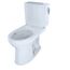 Drake II 1G Two-Piece Elongated 1.0 GPF Universal Height Toilet with CEFIONTECT and Right-Hand Trip Lever, Cotton White - CST454CUFRG#01