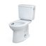 Drake Two-Piece Elongated 1.28 GPF TORNADO FLUSH Toilet with CEFIONTECT and Right-Hand Trip Lever, Cotton White - CST776CERG#01