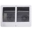 Com-Pak Twin Plus White Wall Fan Heater, 4000/3000 Watt (240/208V)