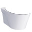 AP 1.28/0.9 gpf Dual Flush Wall Mounted Elongated Toilet Bowl Only w/ CeFiONtect, Less Seat (Cotton White)