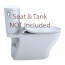 Nexus 1.28 gpf Elongated Toilet Bowl Only w/ Cefiontect, WASHLET+ S500e Ready, No Seat (Cotton White)