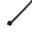 8" Nylon Standard Cable Ties, UV Black (Pack of 100)