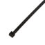 48" Nylon Heavy-Duty Cable Ties / Duct Straps, UV Black (Pack of 25)