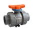 3/4" PVC CVH Series Ball Valve, Profile2 Ball w/THD Ends, EPDM Seals (Socket)