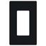 Claro Wall Plate 1 Gang (Black)
