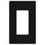 Claro Wall Plate 1 Gang 96 Pack (Black)