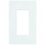 Claro 1 Gang Wall Plate for Decorator/Designer Paddle Switches and Dimmers, White (Gloss), CW-1-WH
