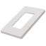 Claro 1 Gang Wall Plate for Decorator/Designer Paddle Switches and Dimmers, White (Gloss), CW-1-WH