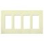 Claro Wall Plate 4 Gang (Almond)