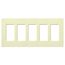 Claro Wall Plate 5 Gang (Almond)
