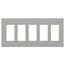 Claro Wall Plate 5 Gang (Gray)