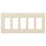 Claro Wall Plate 5 Gang (Light Almond)