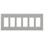 Claro Wall Plate 6 Gang (Gray)