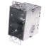 2-3/4" Deep Gangable Switch Box w/ Flush Ears, 1/2" Knockouts, Armored Cable Clamps (C-3)