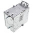 3-1/2" Deep Gangable Switch Box w/ Flush Ears, 1/2" Knockouts, Armored Cable Clamps (C-3)