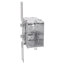 3-1/2" Deep Gangable Switch Box w/ 1/2" Knockouts, Armored Cable Clamps (C-3) & CV Bracket
