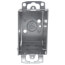 3-1/2" Deep Gangable Switch Box w/ Flush Ears, 1/2" Knockouts
