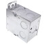 3-1/2" Deep Gangable Switch Box w/ Flush Ears, 1/2" Knockouts